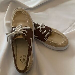 Polo by Ralph Lauren Men's Two-Tone Boat Shoes